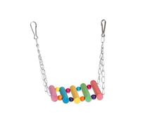 JOINPAYA Balancoires pour Animaux De Compagnie Ensemble De Jeux pour Perroquets Et Petits Rongeurs avec Et Jouets à Clochettes