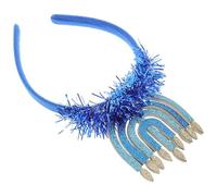 JOINPAYA Bandeau Coiffure Hanoukka en Tissu Doux à Fermoir pour Fêtes Juives et Photomatons Accessoire Festif pour Toute la Famille