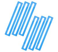 JOINPAYA Bandes de Lecture Guidée 6 Pièces Robustes pour Dyslexie en Acrylique Bleu Outil de Suivi pour Garçon et Filles et Débutants la Maison Classe
