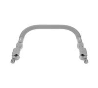 Joinpaya Barre d'Appui Universelle pour Poussette, Garde-Corps de Sécurité avec Repose-Pieds Rallongé, Main Courante Réglable et Amovible pour Bébé, Accessoire de Poussette Confort, Gris