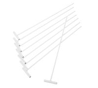 JOINPAYA Barre de Porte en Fer Pratique pour Cage à Pigeons, Lot de 8 Pièces Blanches, Facile à Utiliser pour Piege Oiseau et Porte Barre pour Pigeon