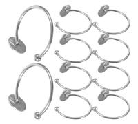 JOINPAYA Bases Annulaire Inoxydables 10 Supports Ajustables Plateau pour Création de Bijoux Artisanale Bricolage Acier Inox pour Atelier