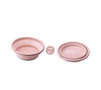 JOINPAYA Bassine Pliable Portable Silicone Pour Camping Et Jardinage Mini Légère Et Lavabos Multifonctions Pour Vaisselle Et Linge Lavabos Compacts Rose