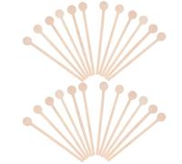 JOINPAYA Bâtonnets Mélangeurs à Café en Bois Ronds 100 Pcs - Agitateurs Écologiques pour Boissons Chaudes et Froides, Mélangeur Lait et Thé, Usage Maison et Fêtes, Touillettes Réutilisable