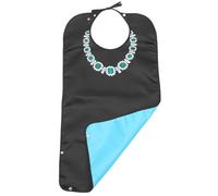 JOINPAYA Bavoir Imperméable pour Adultes en Satin et Pu, Haute Durabilité, Design Élégant, Lavable, pour Personnes Âgées Lors des Repas