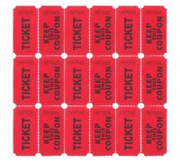 JOINPAYA Billets de Tombola en Papier Offset Rouges Numérotés Conçus pour Usage en Gros, pour Décorations de Fête et Ventes aux Enchères