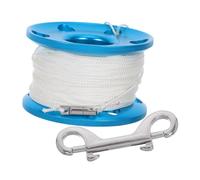 JOINPAYA Bobine de Plongée Aluminium avec Anti-emmêlement et Flotteur Moulinet Polyvalent avec Crochet Intégré pour Exploration