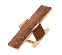 JOINPAYA Bois pour Petits Animaux avec Balançoire à Mâcher pour Hamster Divertissement et Exercice Cage