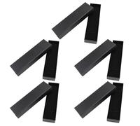 JOINPAYA Boîte à Crayons en Papier Épais Noire, Lot de 5, Étui Multifonction Élève, Rangement Marque-Pages et Stylos, Écologique Solide, pour Bureau et Présent Scolaire