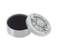 JOINPAYA Boîte à Dents de Lait Métal avec Motif Ours Étui Ronde pour Conserver Première Dent Boîte à Souvenirs Étanche