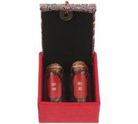 JOINPAYA Boîte à Souvenirs pour Bébé Boîte de Rangement Cordon Ombilical et Lanugo, Étui Rouge DIY pour Cheveux Fœtaux, Flacon Conservation Première Coupe Cheveux, Présent Naissance Solide