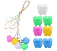 JOINPAYA Boîte à Souvenirs Pour Dents De Lait Garçon Et Filles 12 Pièces Plastique Multicolore Coffret Collection Dent Perdue Stockage Bébé