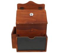 JOINPAYA Boîte à Suggestions en Bois Massif avec Serrure à Clé Urne Vintage 203X15X27 CM Boîte à Idées Sécurisée pour Collecte de Fonds Bureau Église Dépôt de Commentaires