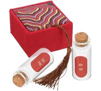 JOINPAYA Boîte de Conservation Rouge pour Cheveux Fœtaux et Cordon Ombilical Bébé, Organisateur DIY pour Souvenirs de Naissance, Flacon de Rangement Solide pour Dents de Lait, Coffret