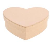 JOINPAYA Boîte de Cœur 16,5X12,5X5 CM en Carton Kraft Couvercle, Boîte Vide pour Compositions et Emballage Créatif Lors d'Événements