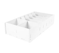 JOINPAYA Boîte de Rangement pour Pièces et Billets Grand Format 7 Compartiments Organiseur de Bureau Robuste pour Monnaie Reçus et Documents Plateau de Tiroir-Caisse Multifonction pour