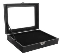 JOINPAYA Boîte de Rangement Transparente pour Broches 20X15X45 CM Coffret Antipoussière Multifonction Couvercle Présentoir Compact pour Médailles et Bijoux Organisateur de Collection