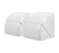 JOINPAYA Boîte de Sortie Extérieure Étanche Options de en ou Encastré 2pcs en Abs Blanc Éclaboussures pour Prise de Courant à Domicile ou Jardin