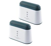 JOINPAYA Boîte Désodorisante Réutilisable au Charbon Actif, Lot de 2, Polypropylène Blanc, Neutraliseur D’odeurs pour Réfrigérateur et Congélateur, Absorbeur D’humidité Compact pour Maison