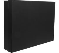 JOINPAYA Boîte Présent et Portable Noire Réutilisable Rectangulaire en Carton pour Emballage Élégant et Rangement lors de Festivals