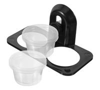 JOINPAYA Bol Alimentation pour Reptiles en Plastique Noir Fixation à Vis, Construction Solide et Pratique pour Caméléons et Iguanes Terrariums en Verre ou Boîtes Acryliques