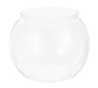 JOINPAYA Bol Plastique Transparent Rond Incassable Aquarium Compact pour Poisson Betta et Poissons Rouges, pour Bureau et Salon pour Détente Travail