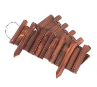 JOINPAYA Bordure de Jardin en Bois Anti-Pourriture 20/25 X 120 CM Clôture Extérieure pour Massif de Fleurs et Potager Bordure Paysagère Solide Résistante aux Intempéries Installation