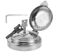 JOINPAYA Bouchon de Réservoir Verrouillable avec Clé Protection Antivol Double Cœur Bouchon Essence Robuste avec Barrière Maille pour Camions Camping-cars Suv et Voitures Particulières