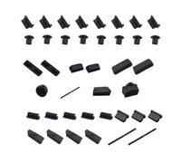 JOINPAYA Bouchons antipoussière USB en Silicone 40Pcs pour Interface Carte mère, Protection des interfaces Contre Les Corps étrangers, pour Ordinateurs DIY Noir Plusieurs Styles