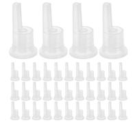 JOINPAYA Bouchons Compte-gouttes 18 Dents pour Flacons Huiles Essentielles 5-100 Ml, Bouchons D’étanchéité Internes en Plastique, Lot de 200 Pièces, Accessoires pour Dosage Précis