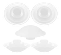 JOINPAYA Bouchons en Silicone Blanc pour Bouteilles 5pcs, Accessoires pour Biberons Étanchéité et Résistance à l'usure, pour Usage Quotidien