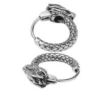 JOINPAYA Boucles D’Oreilles Dragon Homme Créoles Plaqué Design Rétro Ethnique Vintage Bijoux pour Hommes Accessoire Mode Masculin Polyvalent 1 Paire