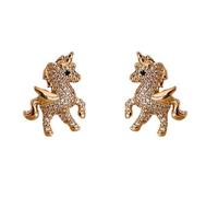 JOINPAYA Boucles D’Oreilles Licorne pour Femmes et Adolescentes Petites Boucles D’Oreilles à Clous en Métal Doré Bijoux Minimalistes Animaux Présent Anniversaire et Usage Quotidien