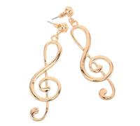 JOINPAYA Boucles d'Oreilles Musicales pour Femmes en Fer, Motif Note de Musique, Style Rétro, pour Événements Spéciaux ou Spectacles