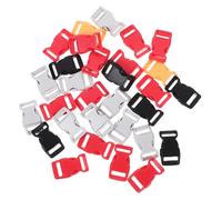JOINPAYA Boucles en Plastique Coloré 15 MM Lot de 30 Pièces Boucles à Clip Latéral pour Sangle Accessoires pour Paquet à Dos Bracelets Paracorde et Colliers Couleur Aléatoire