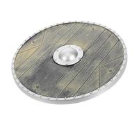 JOINPAYA Bouclier Romain en Plastique Couleur Bronze Antique, Accessoire de Costume Médiéval pour Garçon et Filles et Adultes, Bouclier Viking Vintage Léger pour Cosplay, Halloween