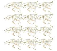 JOINPAYA Bouquet de Fleurs Séchées de Gypsophile Naturelles pour Décoration de Vase, Facile à Entretenir sans Eau ni Sol, pour Banquets et Décorations Élégantes