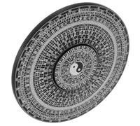 JOINPAYA Boussole Feng Shui Alliage Noire Petite Boussole Bagua Portable Décorative pour Maison et Bureau Outil Traditionnel Feng Shui Taichi