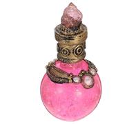 JOINPAYA Bouteille Décorative Lune Sirène Brillante en Résine Rose, Ornement Lumineux pour Décoration Intérieure de Bureau, Présent Original pour Filles, Objet Déco 1 Couleur Aléatoire