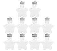 JOINPAYA Bouteilles Rechargeables en Pet Lot de 10 Couvercles Hermétiques en Aluminium, pour Stockage de Jus Frais et Décoration de Sapin de Noël