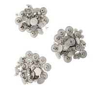 JOINPAYA Boutons de Jeans Réglables Amovibles 60 Pièces Boucles Métalliques 17 MM Argenté Lisse Boutons pour Pantalons en Jean Accessoires Couture sans Couture Réglage Taille Facile