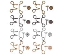 JOINPAYA Boutons-Pression Réglables pour Jeans Femme, Lot de 8 sets de Pièces en Alliage Solide, Grandes Tailles Argenté/Noir/Or/Cuivre, Accessoire de Réglage de Taille Pratique et