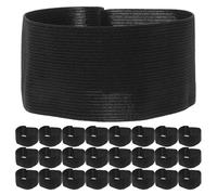 JOINPAYA Brassards Noirs de Deuil Élastiques en Polyester 30 pour Hommes et Femmes, Adaptés aux Cérémonies Commémoratives et Événements de Groupe