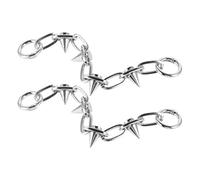 JOINPAYA Breloques pour Chaussures 2 Pcs Rivets Décoratifs en Métal pour Sandales et Baskets Chaîne Décorative Punk Hip-Hop Accessoires DIY Légers et Résistants pour Usage Quotidien