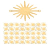 JOINPAYA Breloques Soleil DIY 40 Pièces Double Pendentif Tournesol 22X26 MM Connecteurs pour Colliers Bracelets Boucles D’Oreilles Loisirs Créatifs Créations Bijoux