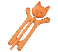 JOINPAYA Broche Bois Chat Mignon Sculpté Épingle Légère pour Femme Accessoires Vêtement Pull Écharpe Motif Animal Rustique Décoration Automne Hiver