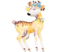 JOINPAYA Broche Cerf Dessin Animé Épingle De Revers Pour Femme Broche Animal Adorable Décorative Pour Chapeau Pull Châle