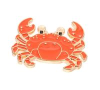 JOINPAYA Broche Crabe Mignon en Alliage pour Femme - Accessoire Décoratif Petit Format - Épingle Polyvalente pour Manteau Robe Paquet à Dos et Chapeau - Bijou Animalier pour Vêtements et