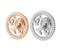 JOINPAYA Broche de Justice en Métal Lot de 2 Pièces Dorée et Argentée Insigne D’Avocat et Élève en Droit Épingle Costume pour Magistrat Accessoire Officiel pour Cérémonie Juridique