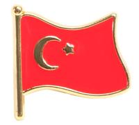 JOINPAYA Broche Drapeau National Rouge en Alliage Métal, Épingle Décorative | Insigne de Vêtements, Forme Nationale, Look Créatif et Attrayant, pour Fêtes et Sorties Décontractées